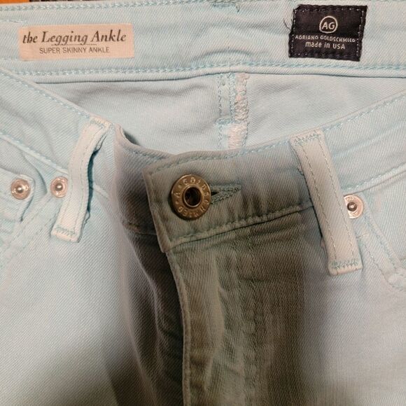 AG ADRIANO GOLDSHMIED SUPER SKINNY LEGGING ANKLE JEANS size 26 R - Picture 3 of 4